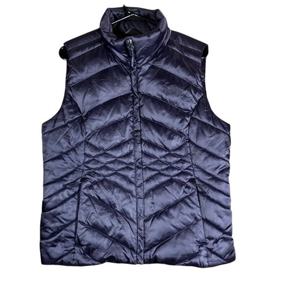 The North Face Womens Jacket Purple Aconcagua 550 Down Insulated Puffer Vest L - Picture 1 of 12